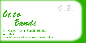 otto bandi business card